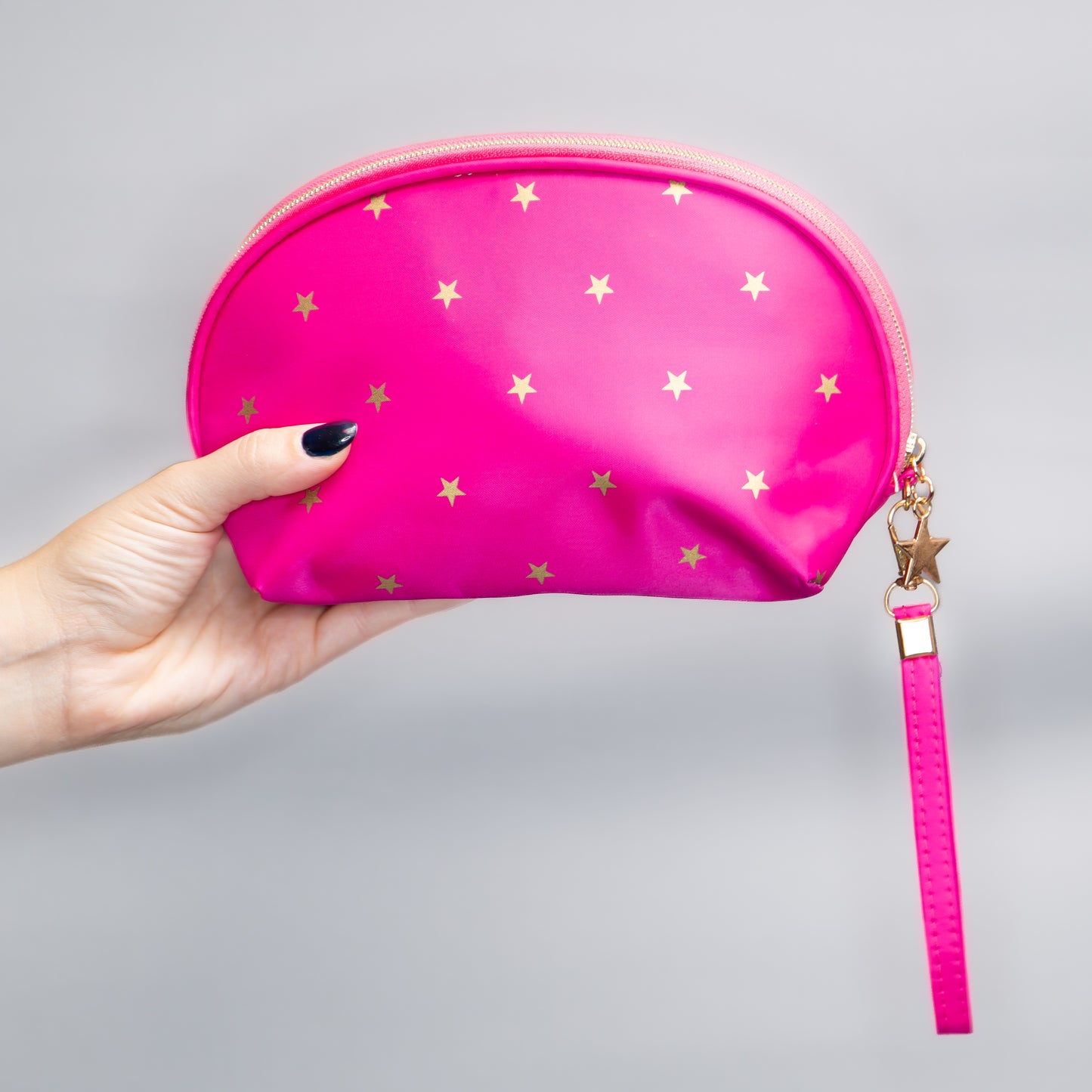 Geantă cosmetice cu imprimeu de steluțe - Roz