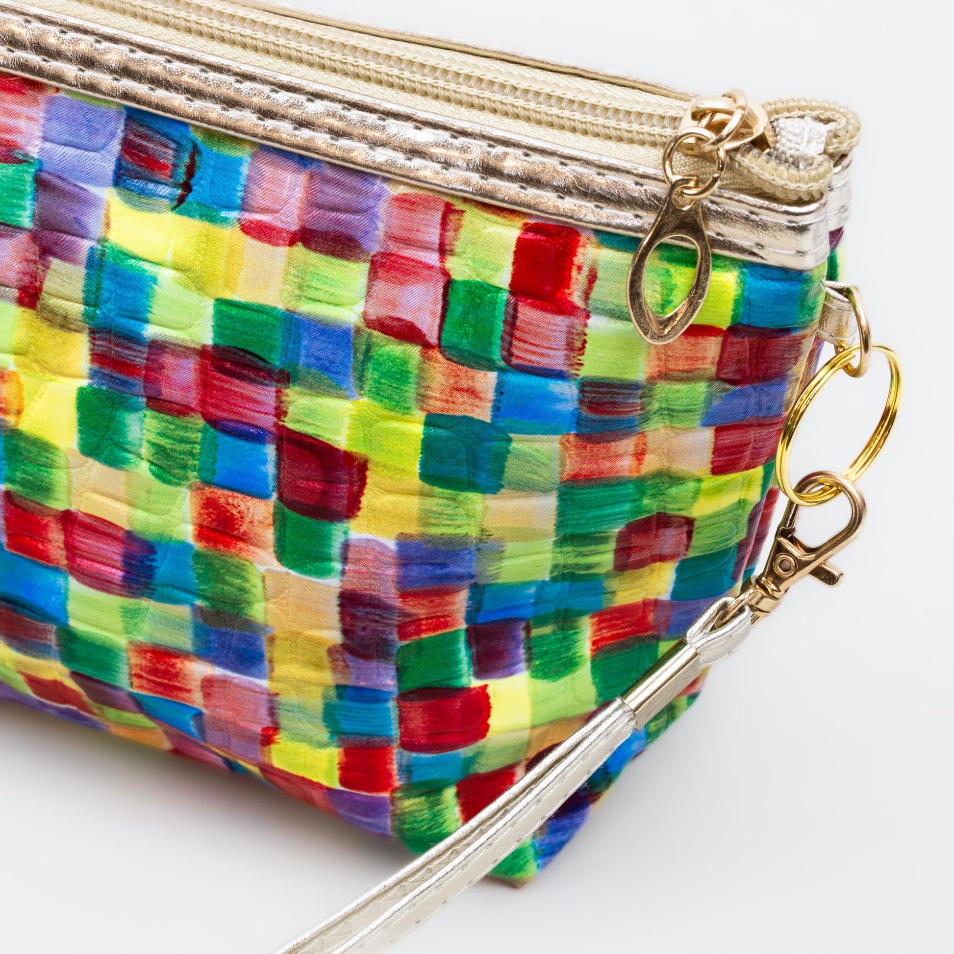 Geantă cosmetice cu imprimeu mozaic - Multicolor 1