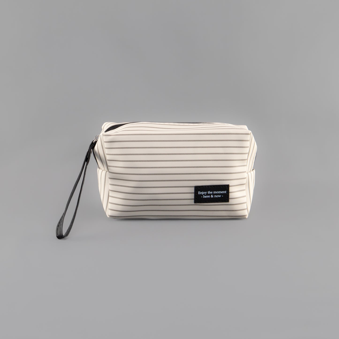 Geantă cosmetice Dungi Chic - Crem