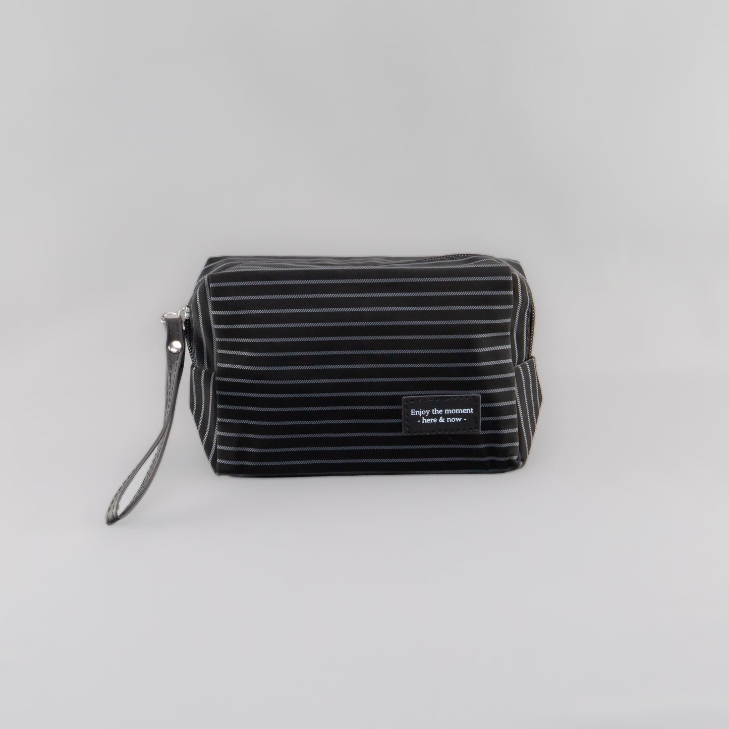 Geantă cosmetice Dungi Chic - Negru