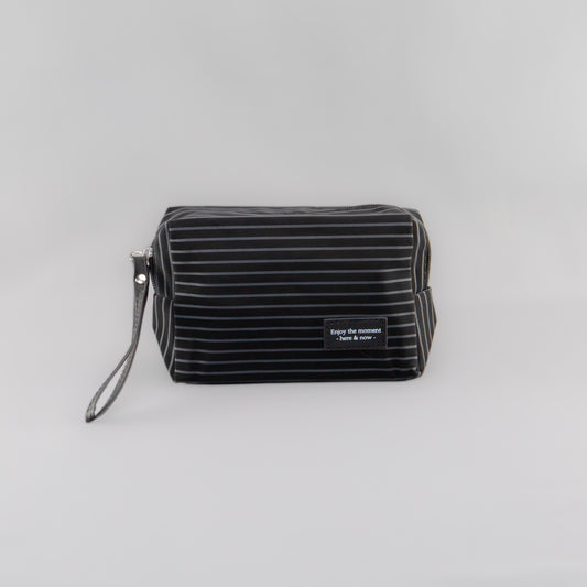 Geantă cosmetice Dungi Chic - Negru