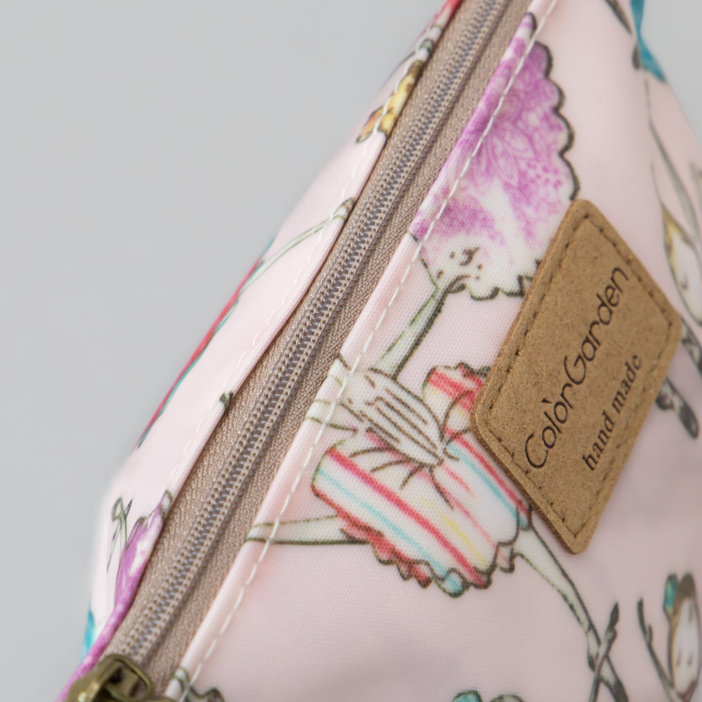 Geantă cosmetice Eden cu imprimeu balerină - Roz