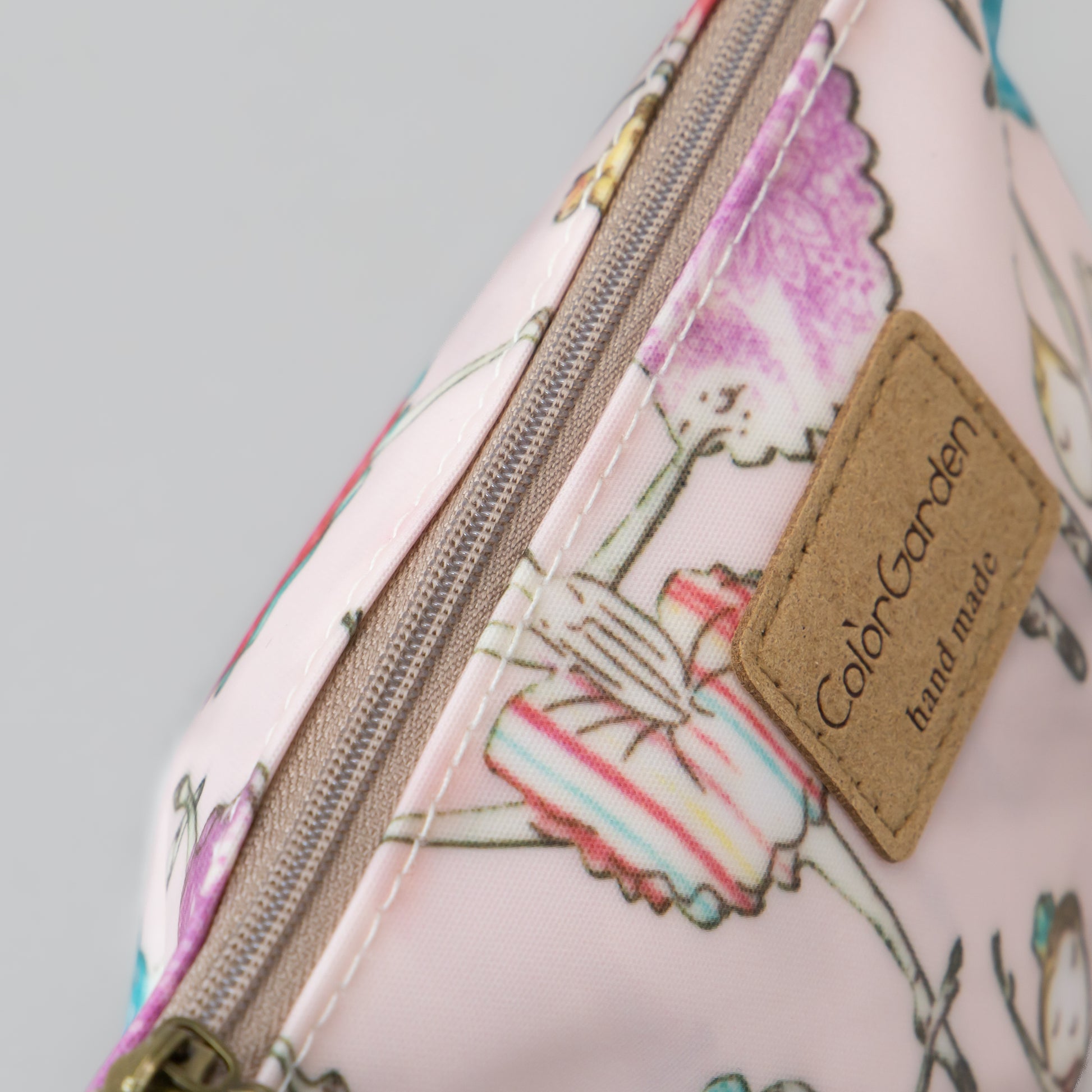 Geantă cosmetice Eden cu imprimeu balerină - Roz