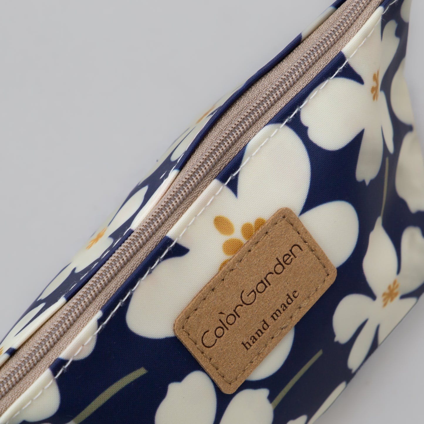 Geantă cosmetice Eden cu imprimeu floral - Albastru, Galben