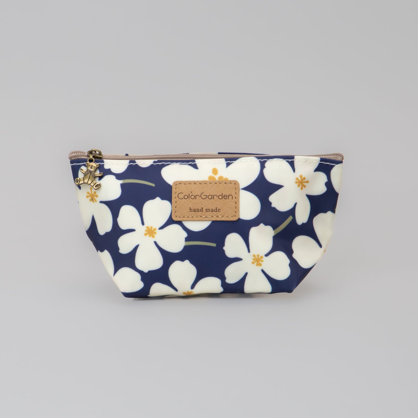 Geantă cosmetice Eden cu imprimeu floral - Albastru, Galben