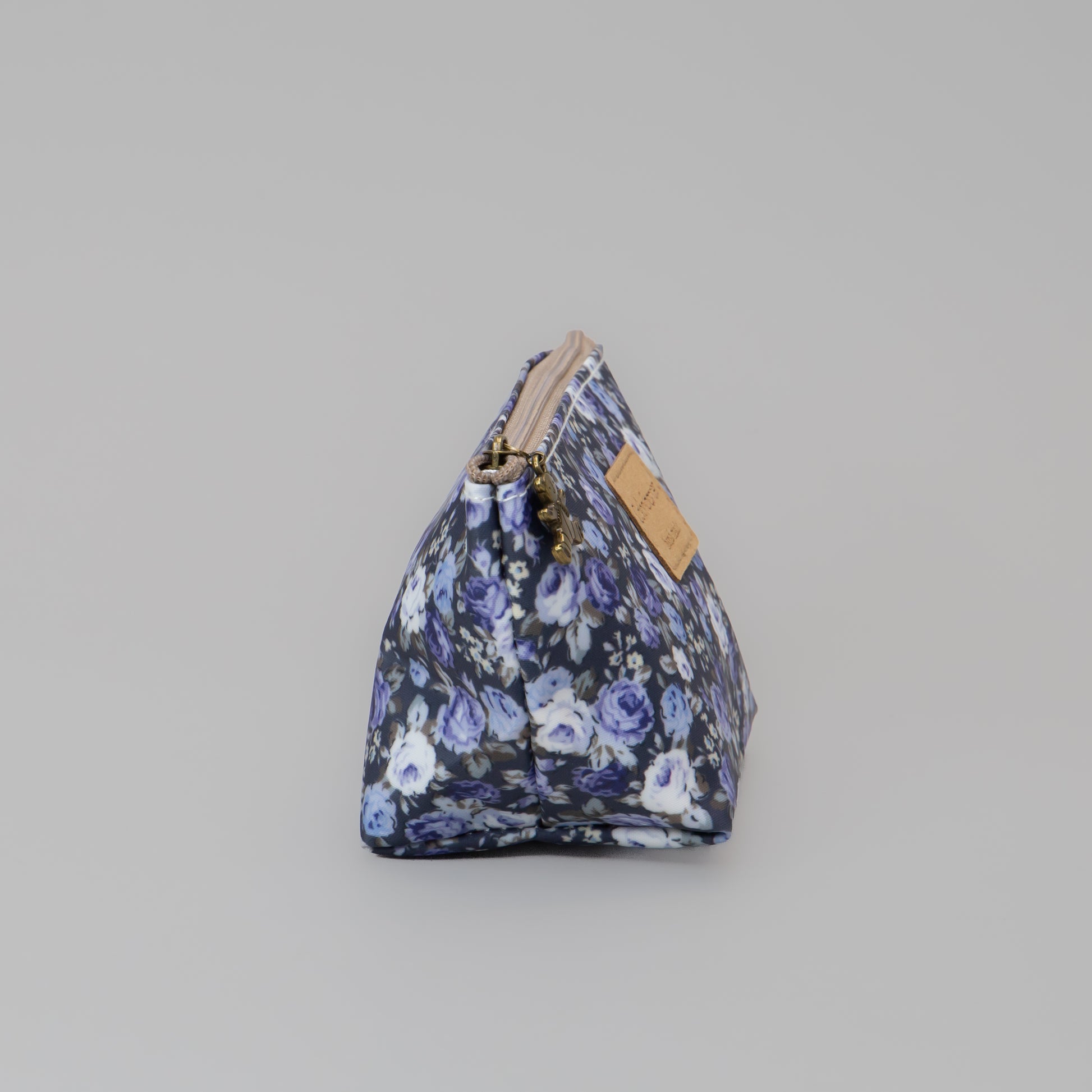 Geantă cosmetice Eden cu imprimeu floral - Albastru Închis