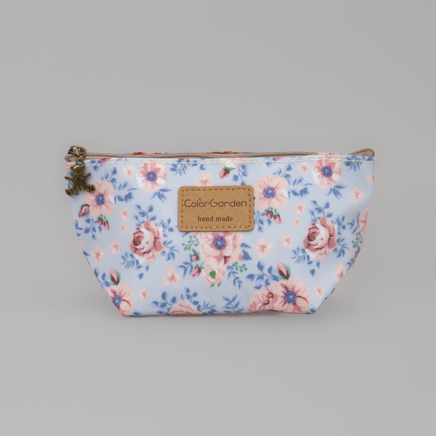 Geantă cosmetice Eden cu imprimeu floral - Albastru