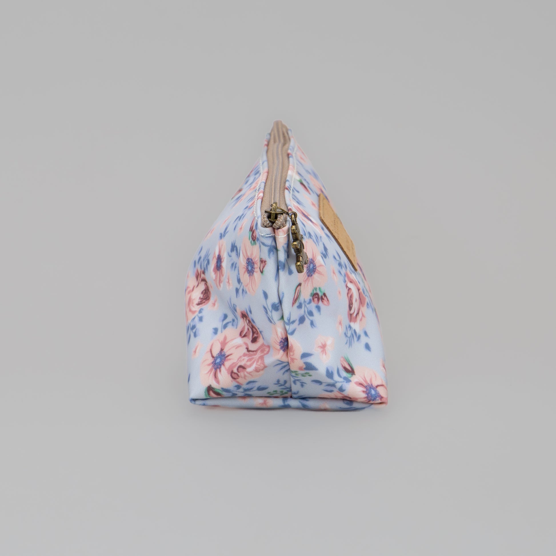 Geantă cosmetice Eden cu imprimeu floral - Albastru