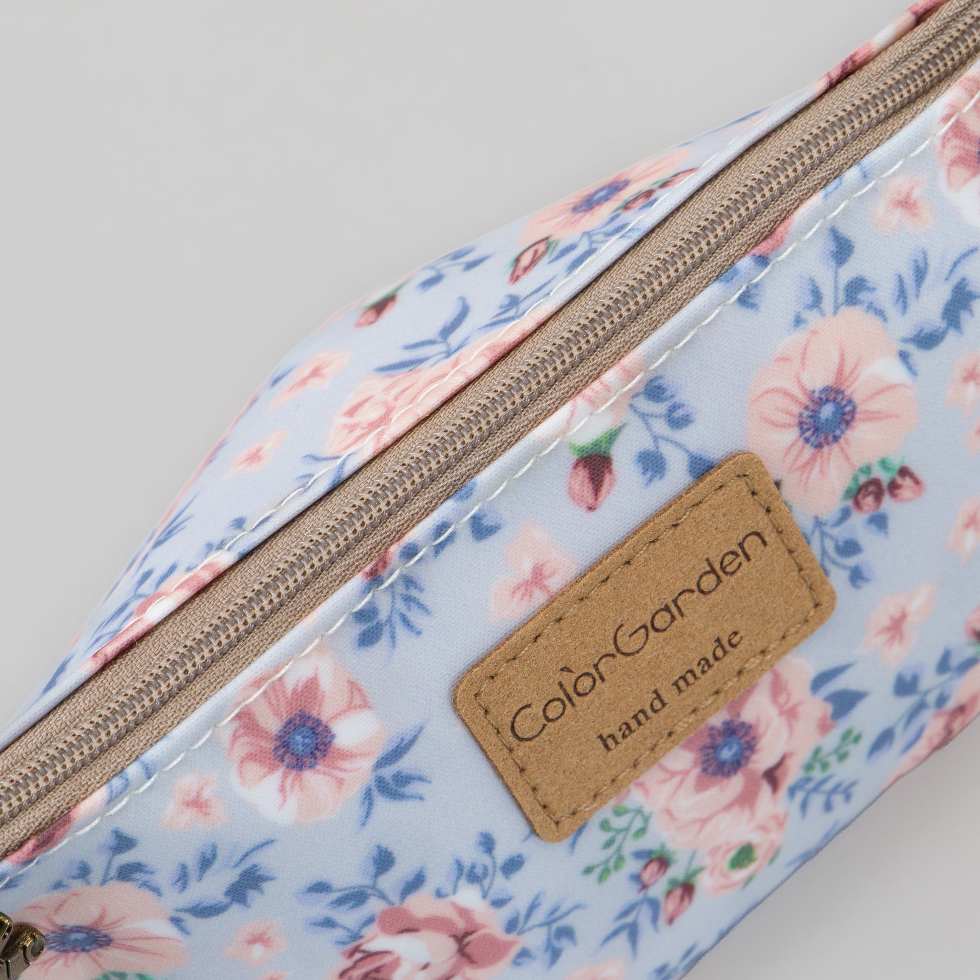 Geantă cosmetice Eden cu imprimeu floral - Albastru