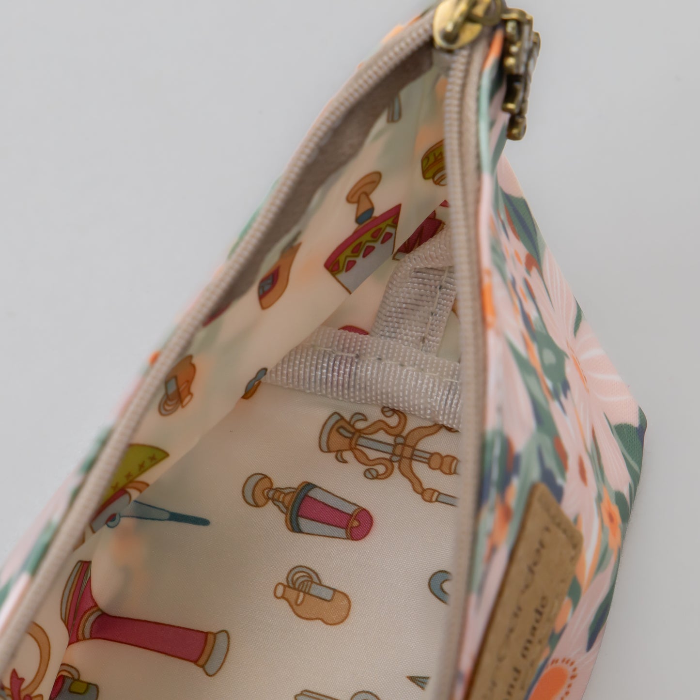 Geantă cosmetice Eden cu imprimeu floral - Roz, Verde