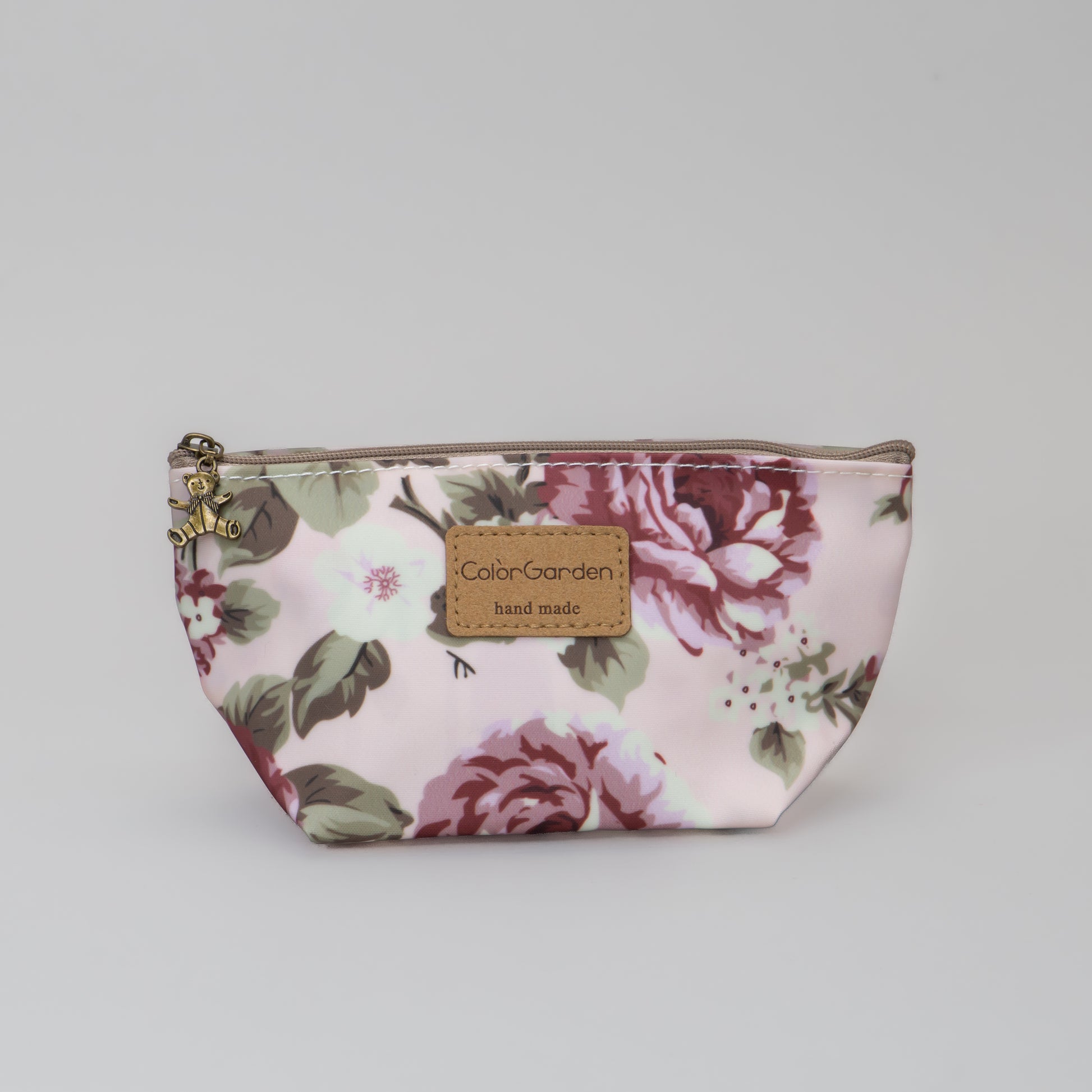 Geantă cosmetice Eden cu imprimeu floral - Roz