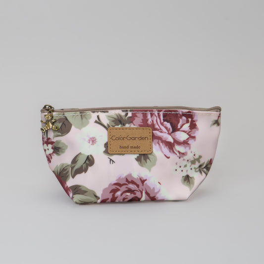 Geantă cosmetice Eden cu imprimeu floral - Roz