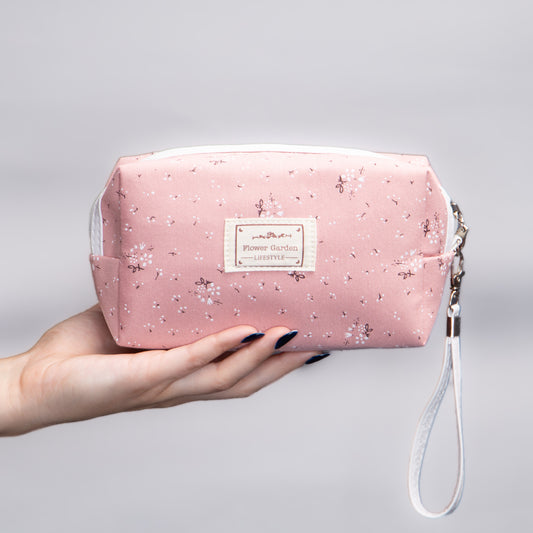 Geantă cosmetice Flower Garden - Roz Închis