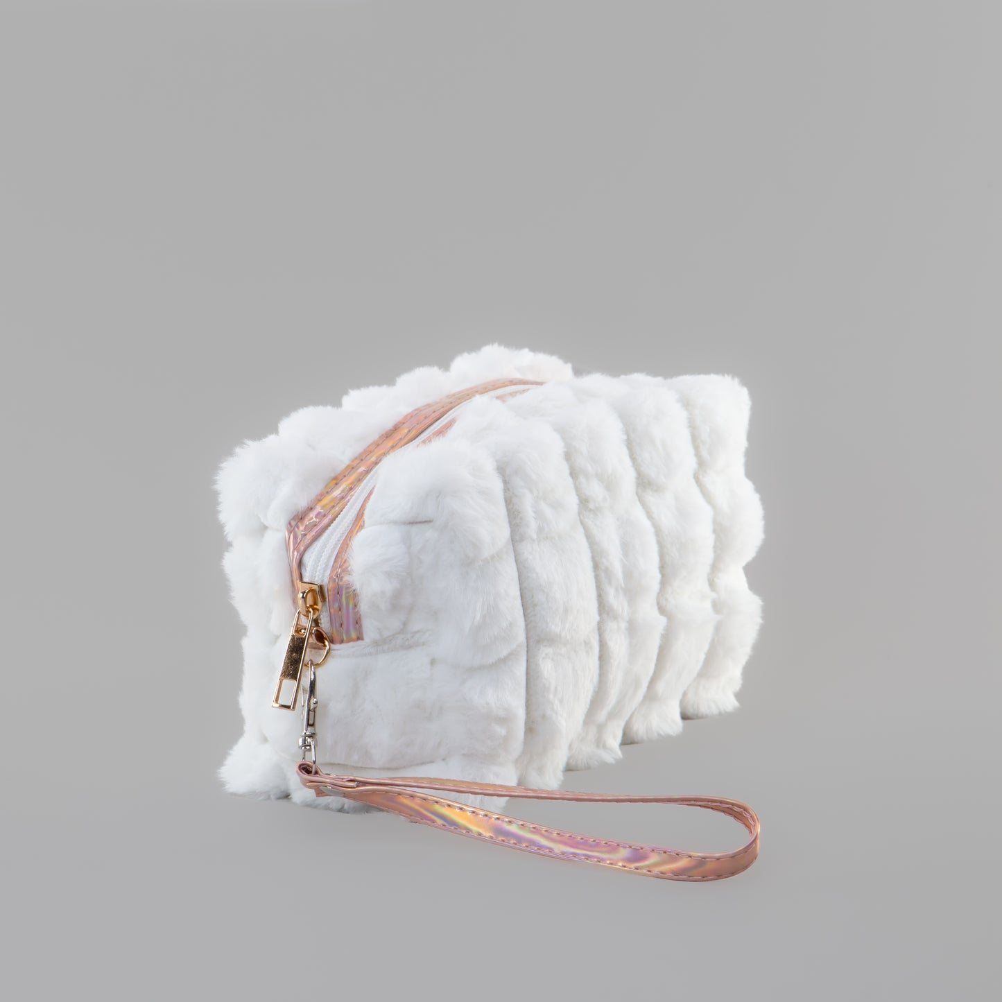 Geantă cosmetice pufoasă - Alb