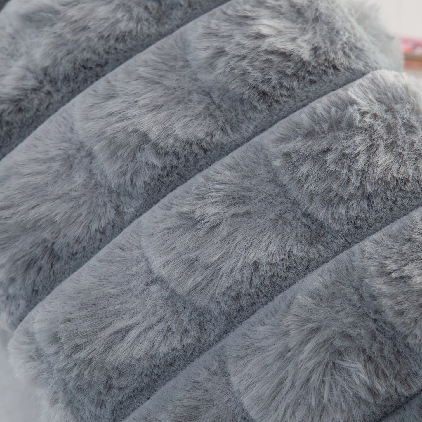 Geantă cosmetice pufoasă - Gri