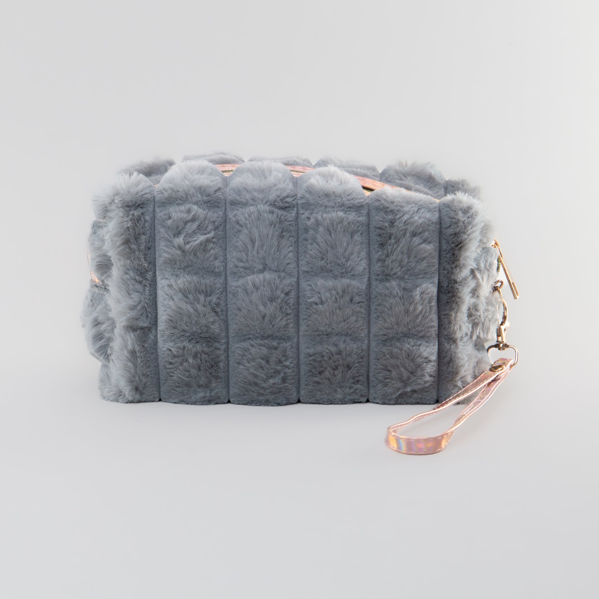 Geantă cosmetice pufoasă - Gri