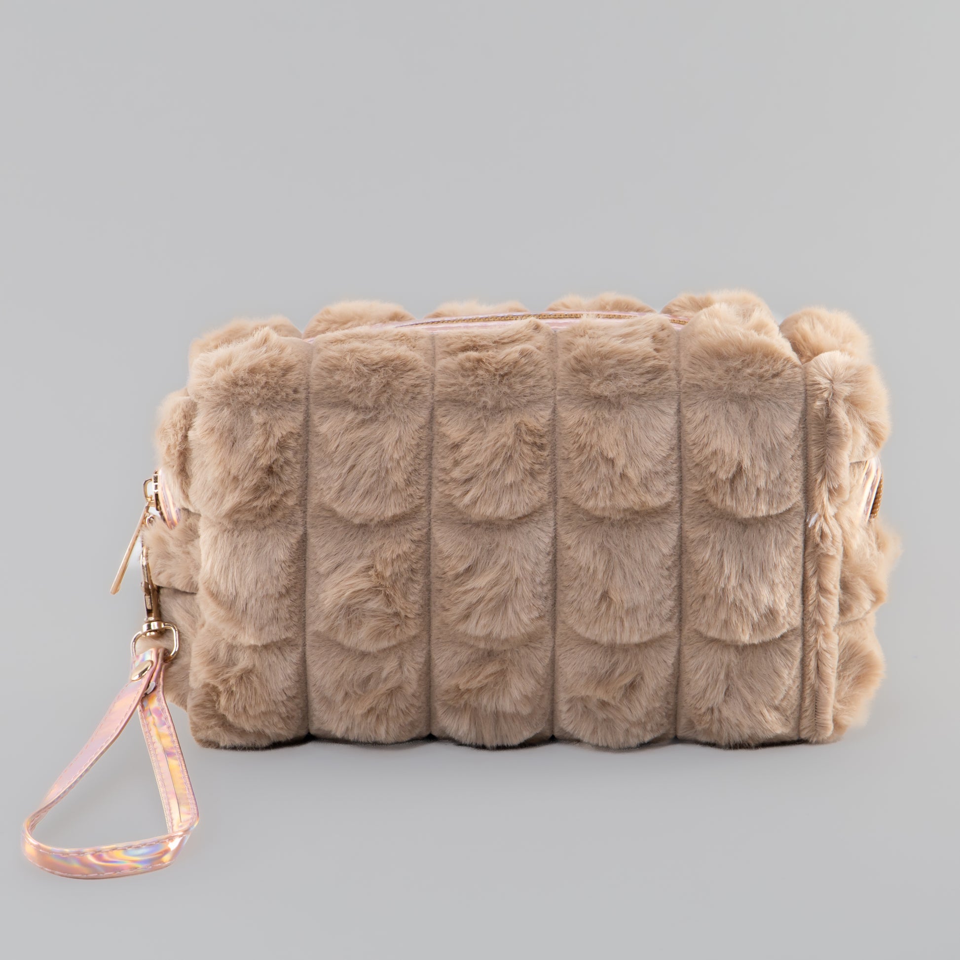 Geantă cosmetice pufoasă - Maro