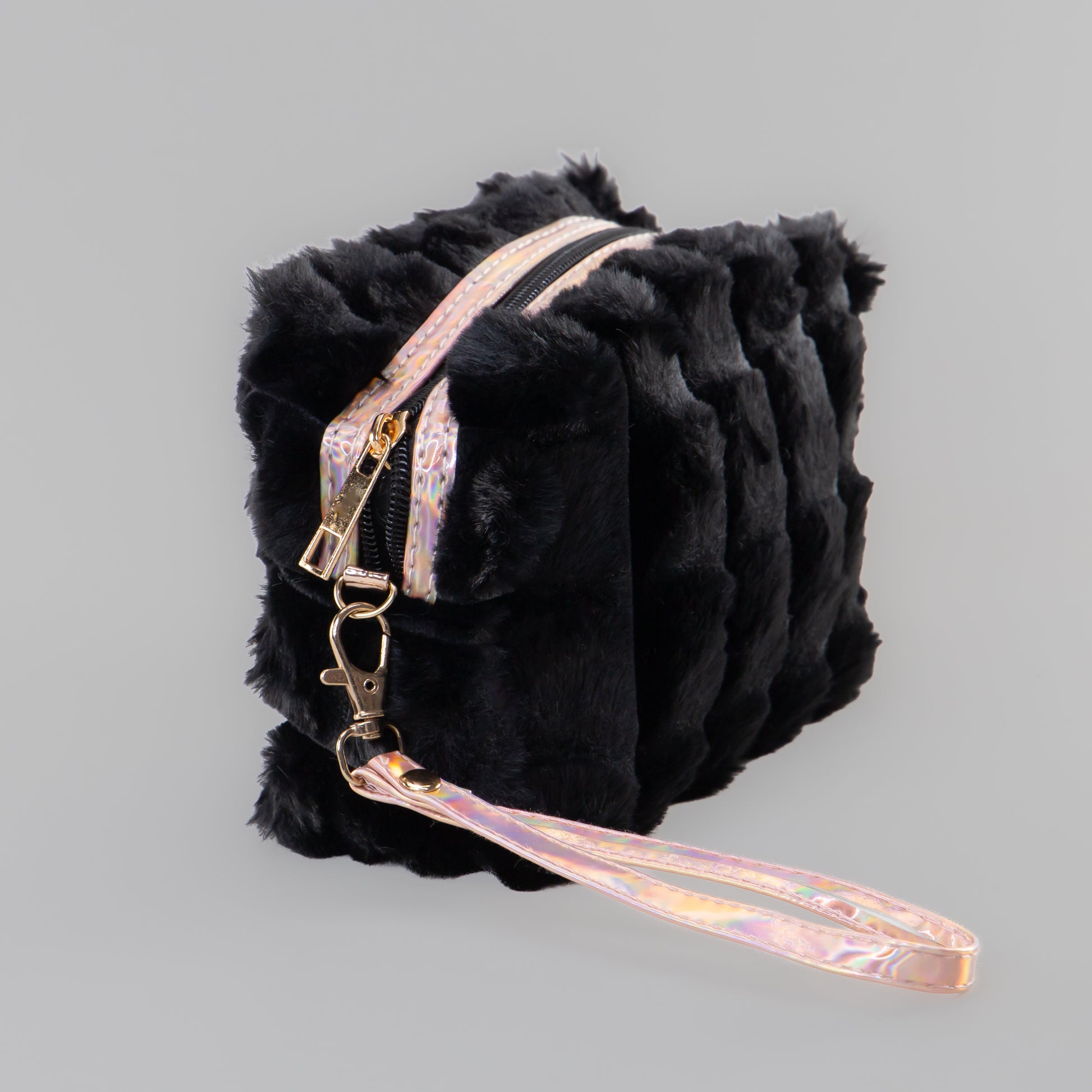 Geantă cosmetice pufoasă - Negru