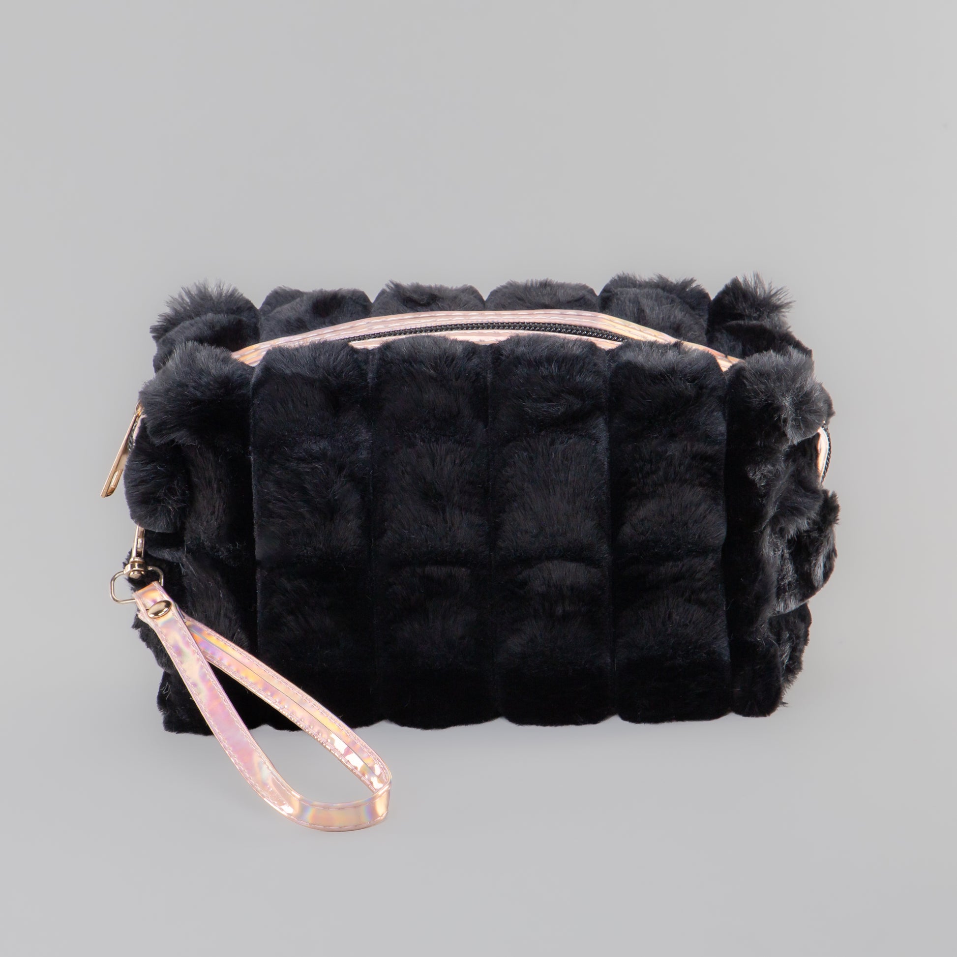 Geantă cosmetice pufoasă - Negru