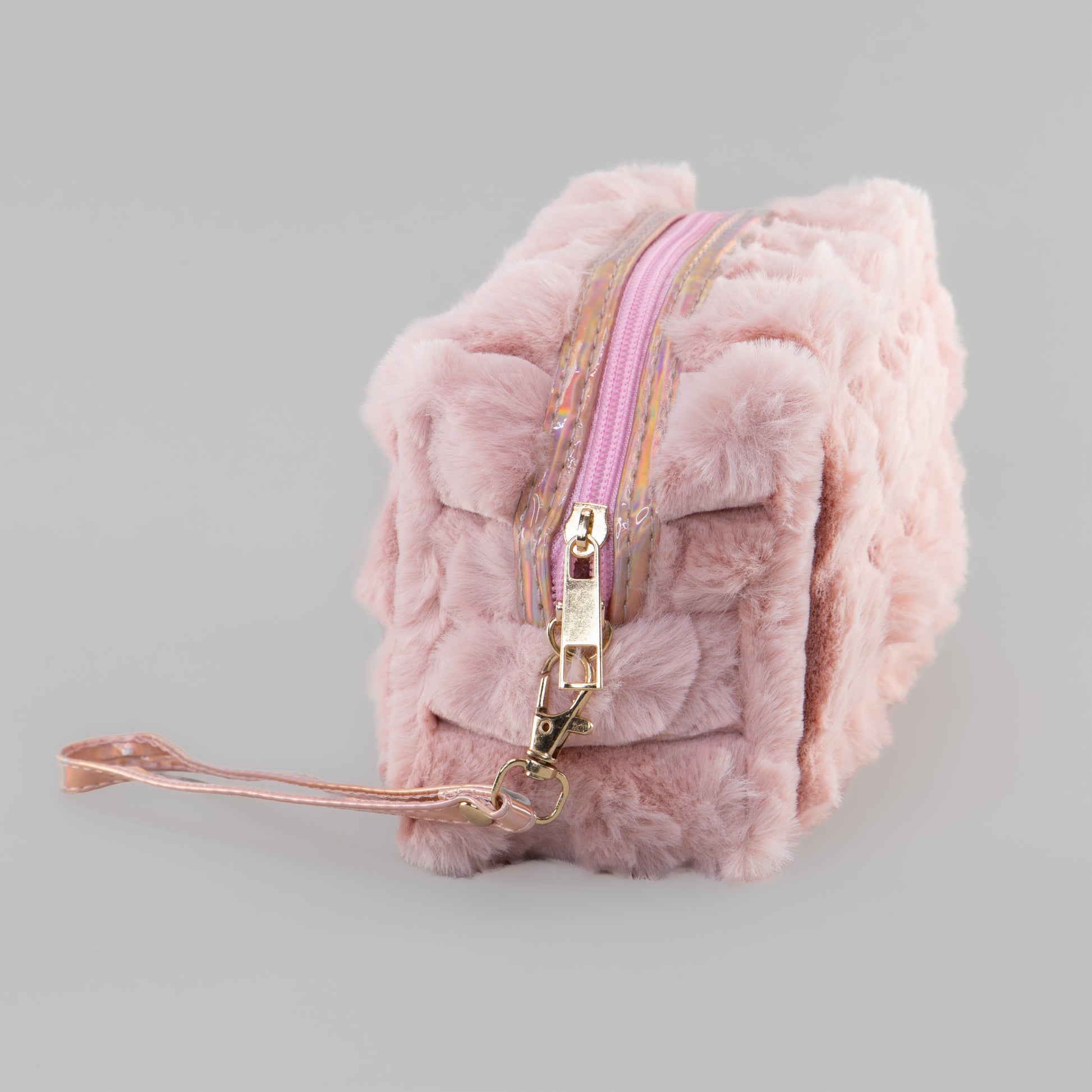 Geantă cosmetice pufoasă - Roz