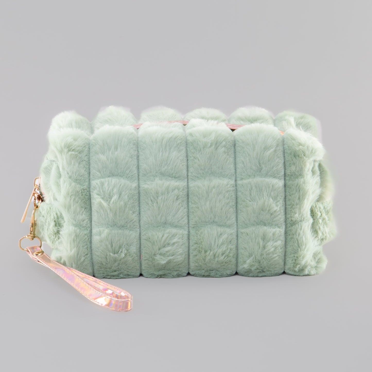 Geantă cosmetice pufoasă - Verde