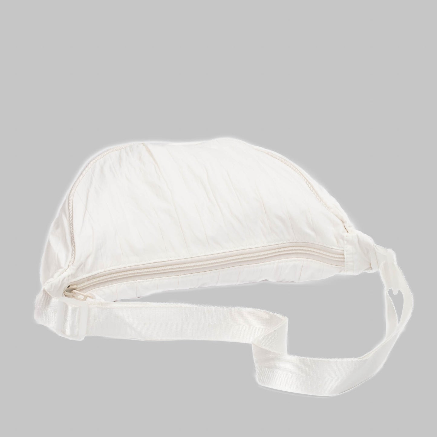 Geantă crossbody semilună - Alb