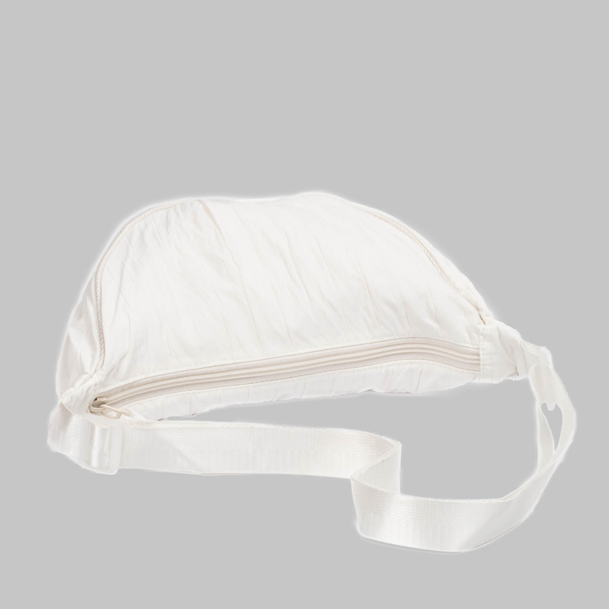 Geantă crossbody semilună - Alb