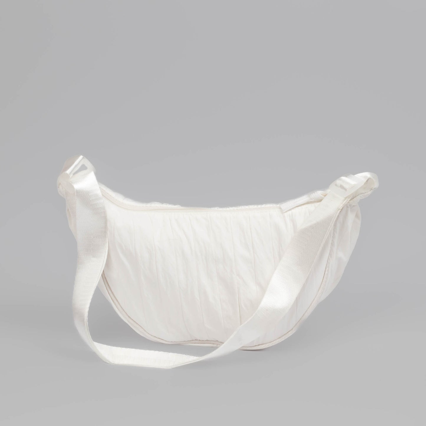 Geantă crossbody semilună - Alb