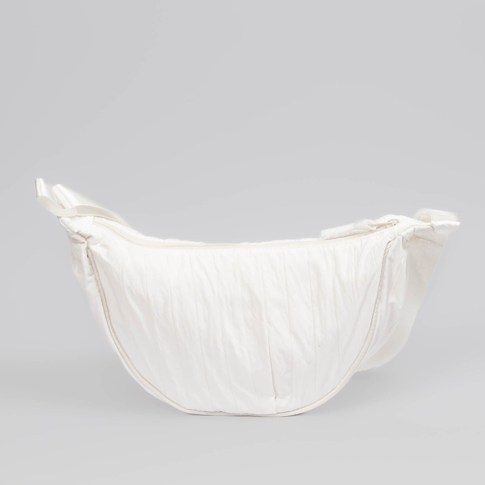 Geantă crossbody semilună - Alb
