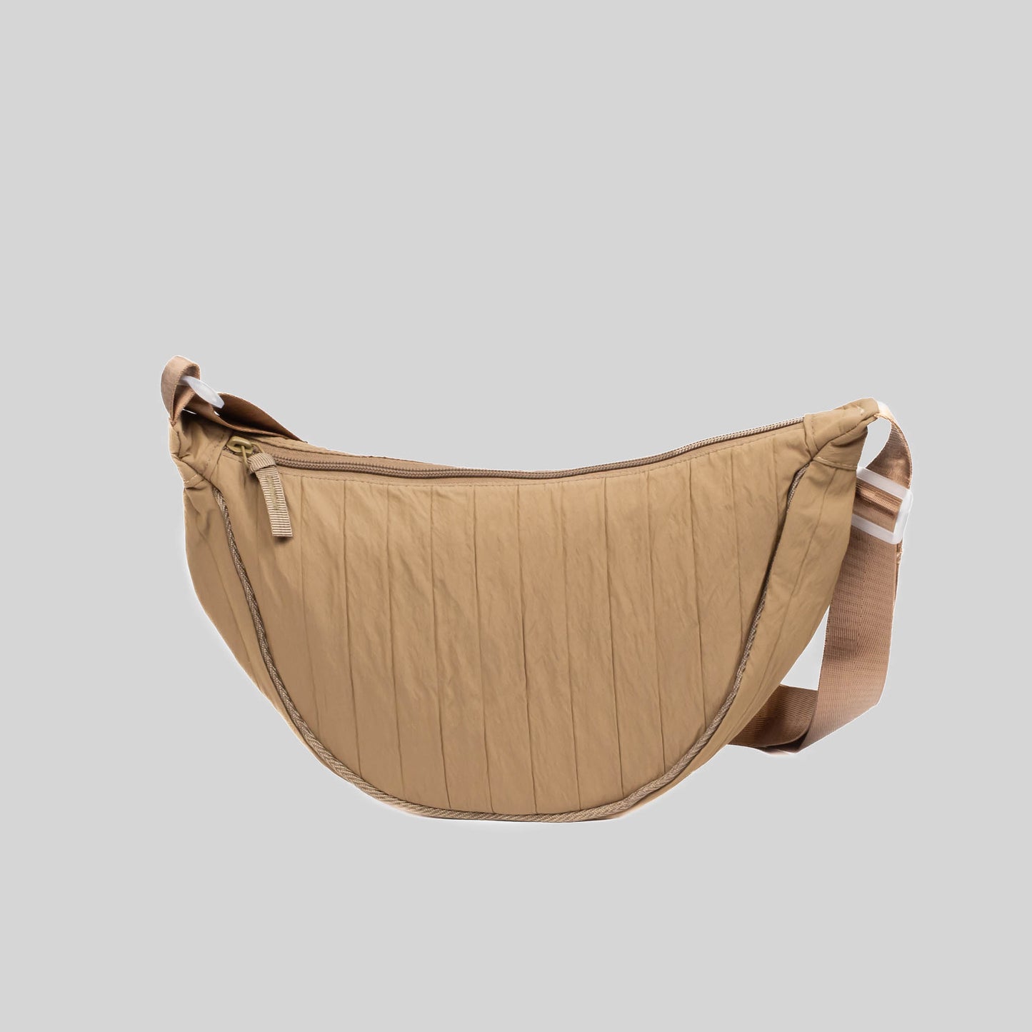 Geantă crossbody semilună - Maro