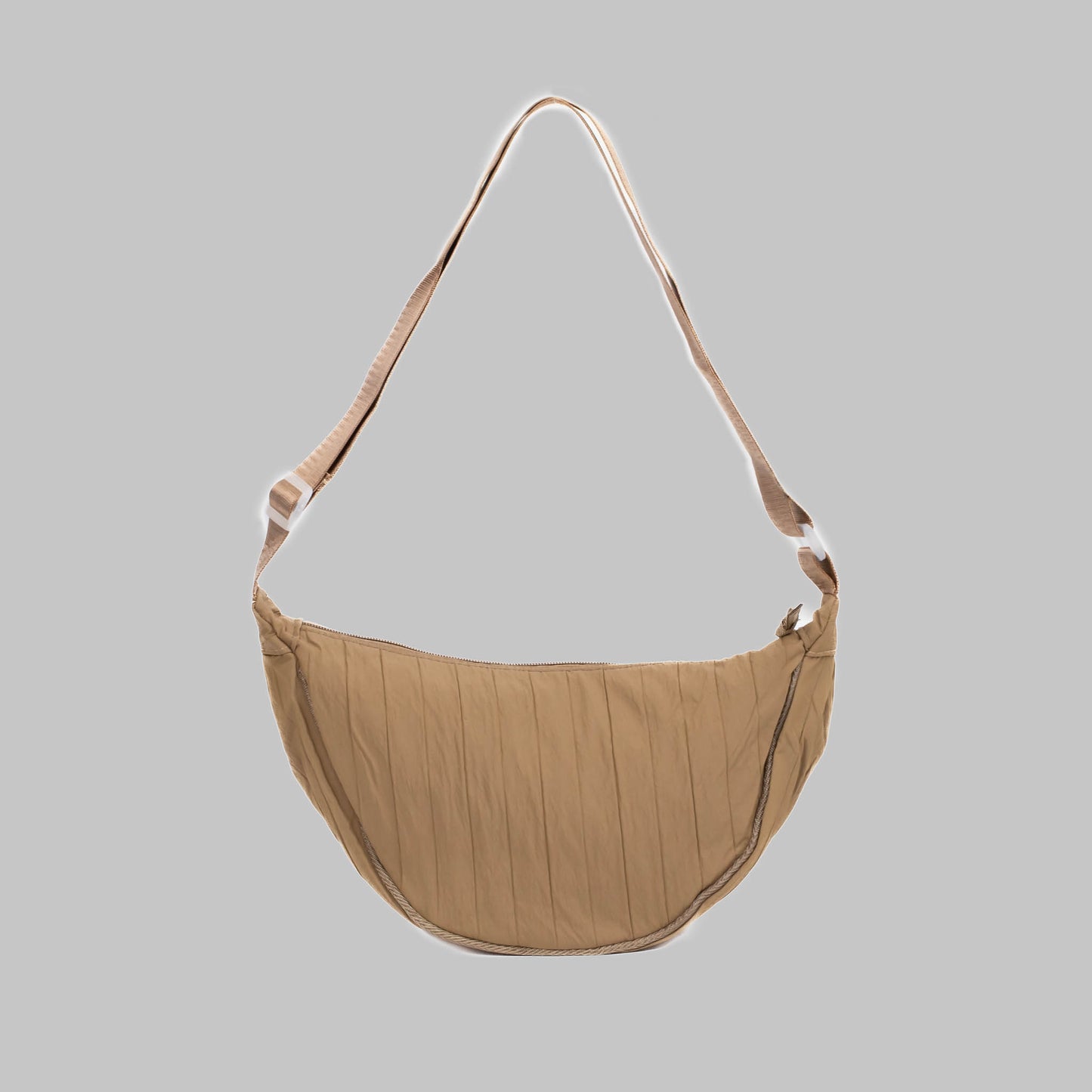 Geantă crossbody semilună - Maro