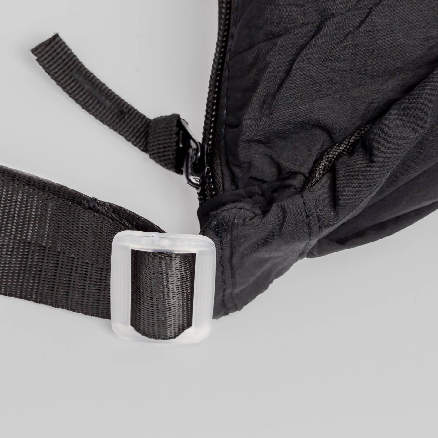 Geantă crossbody semilună - Negru