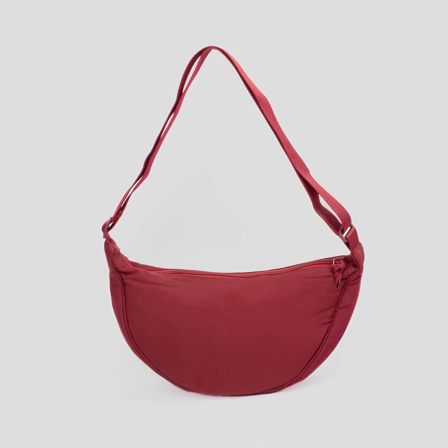 Geantă semilună comfort - Bordo