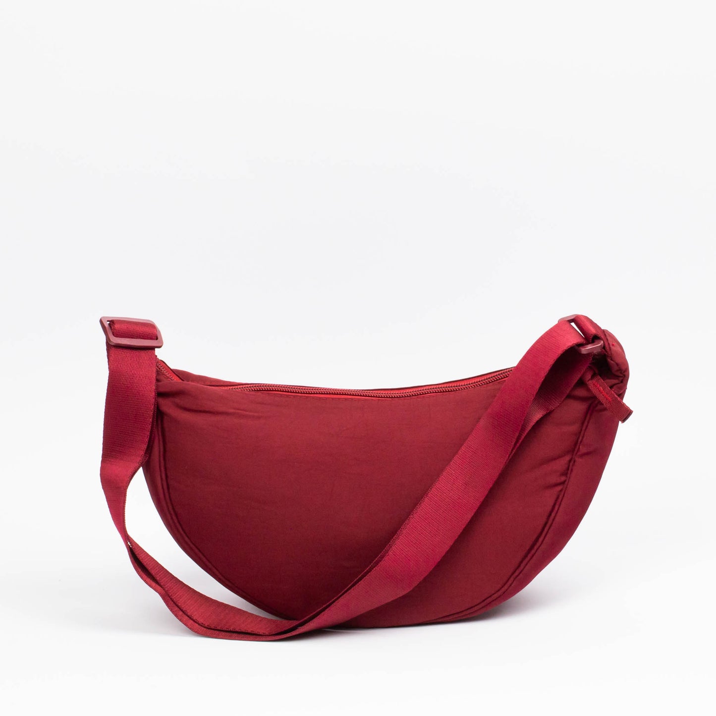 Geantă semilună comfort - Bordo