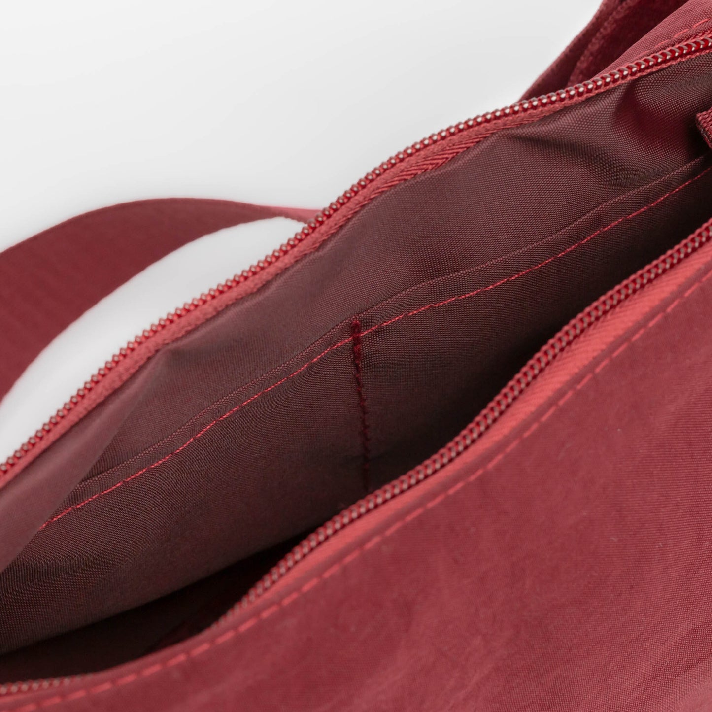 Geantă semilună comfort - Bordo