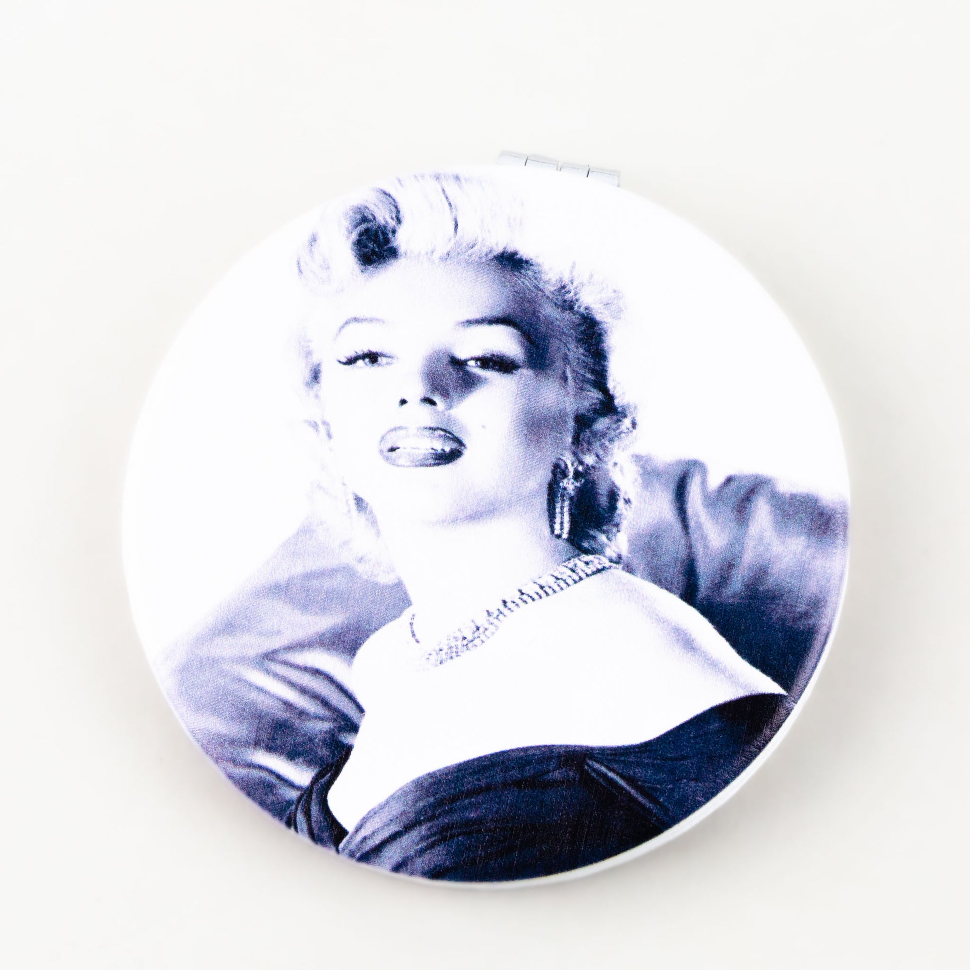 Oglindă de poșetă, formă rotundă cu 2 părți și imprimeu Marylin - 13