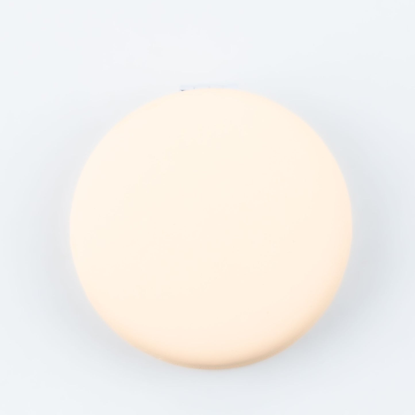 Oglindă de poșetă în formă de macarons cu textură de silicon - Bej