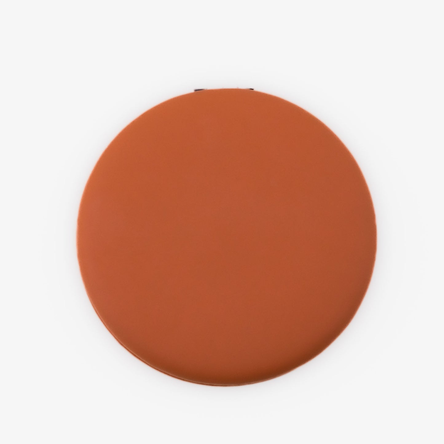 Oglindă de poșetă în formă de macarons cu textură de silicon - Caramel
