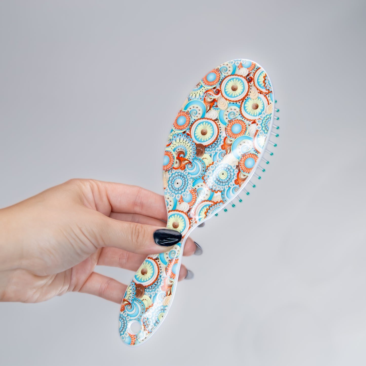 Peria de păr ovală Artisan Spirit - Albastru, Portocaliu