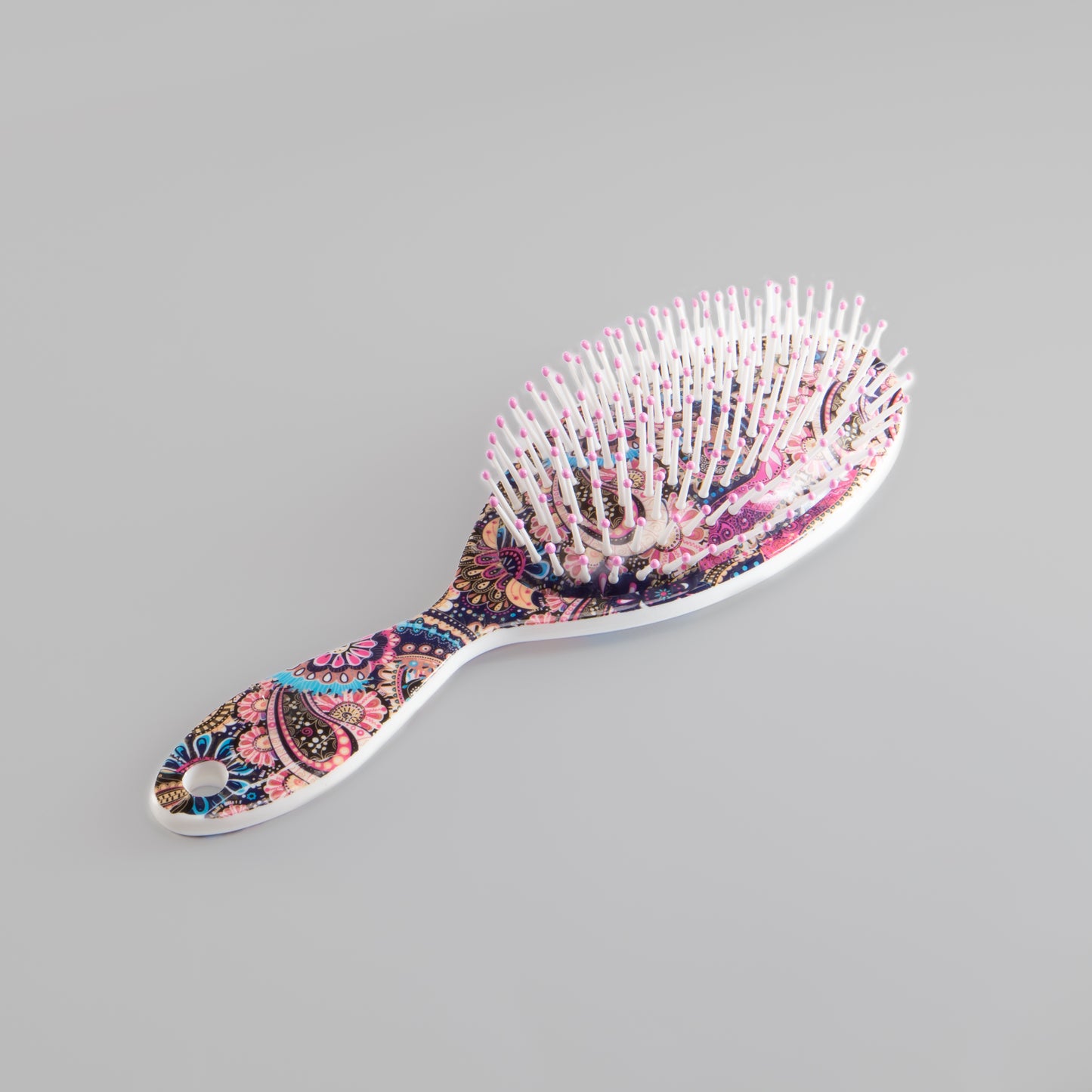 Peria de păr ovală Mystic Bloom - Albastru, Roz