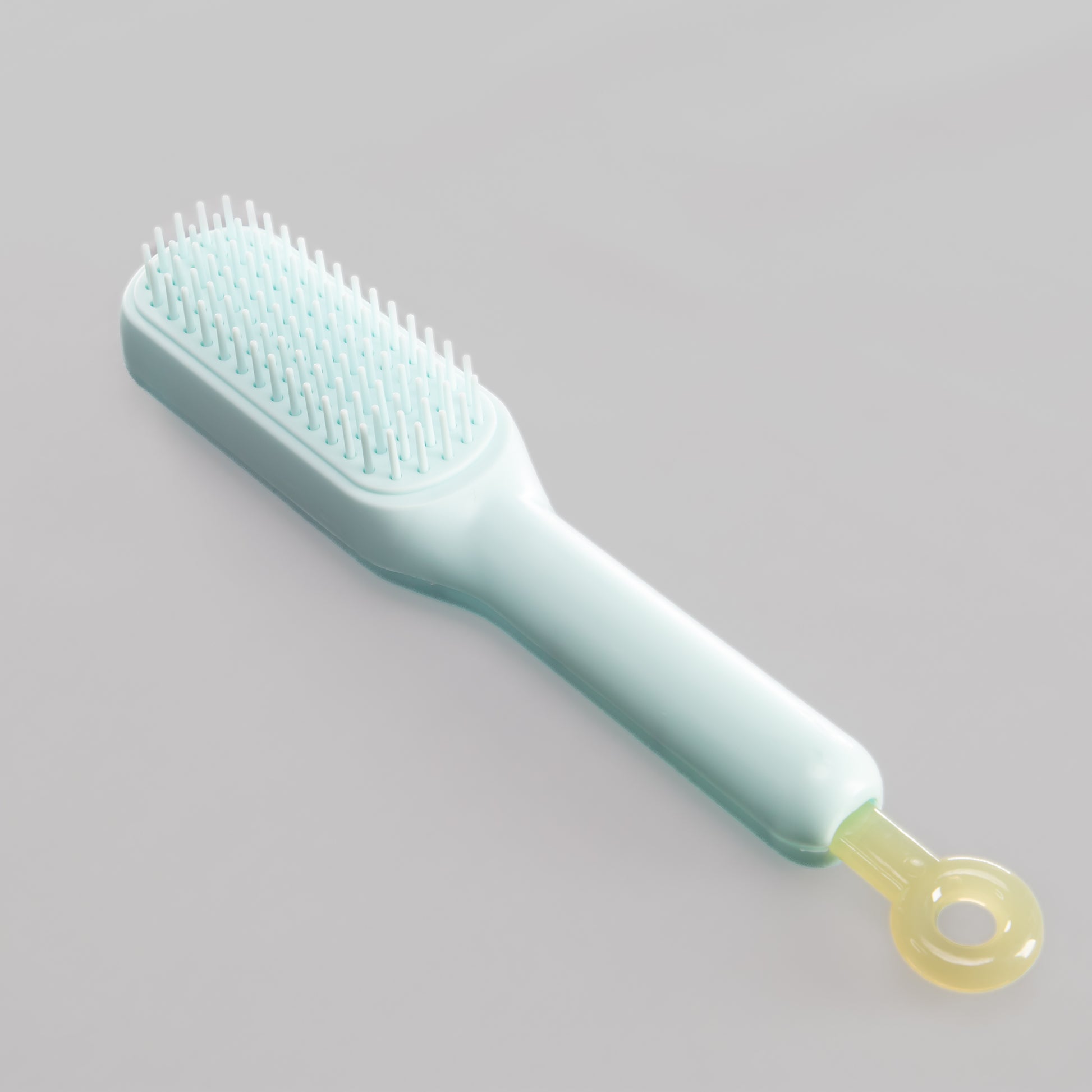 Perie de păr auto-curățabilă - Albastru