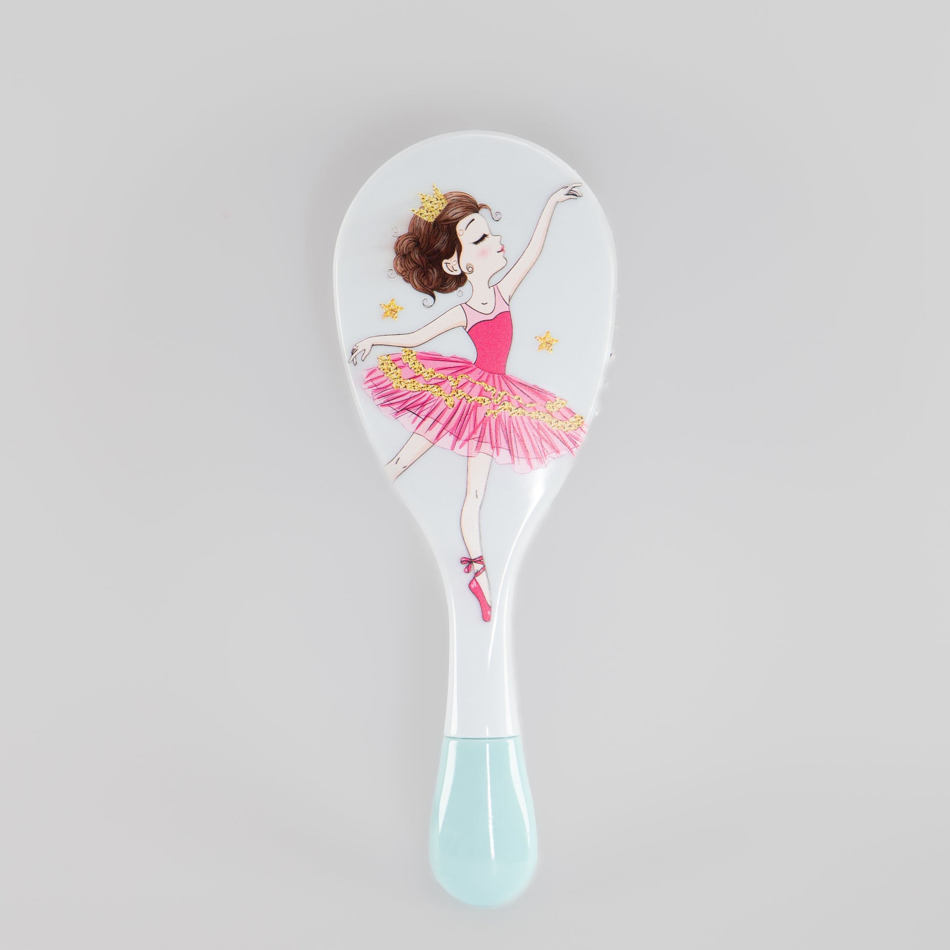 Perie de păr ovală cu imprimeu Visuri de balerină - Albastru