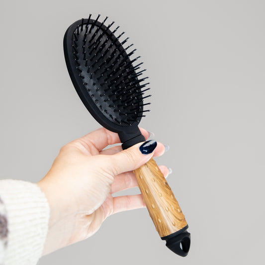 Perie de păr ovală cu textură mată - Căprui