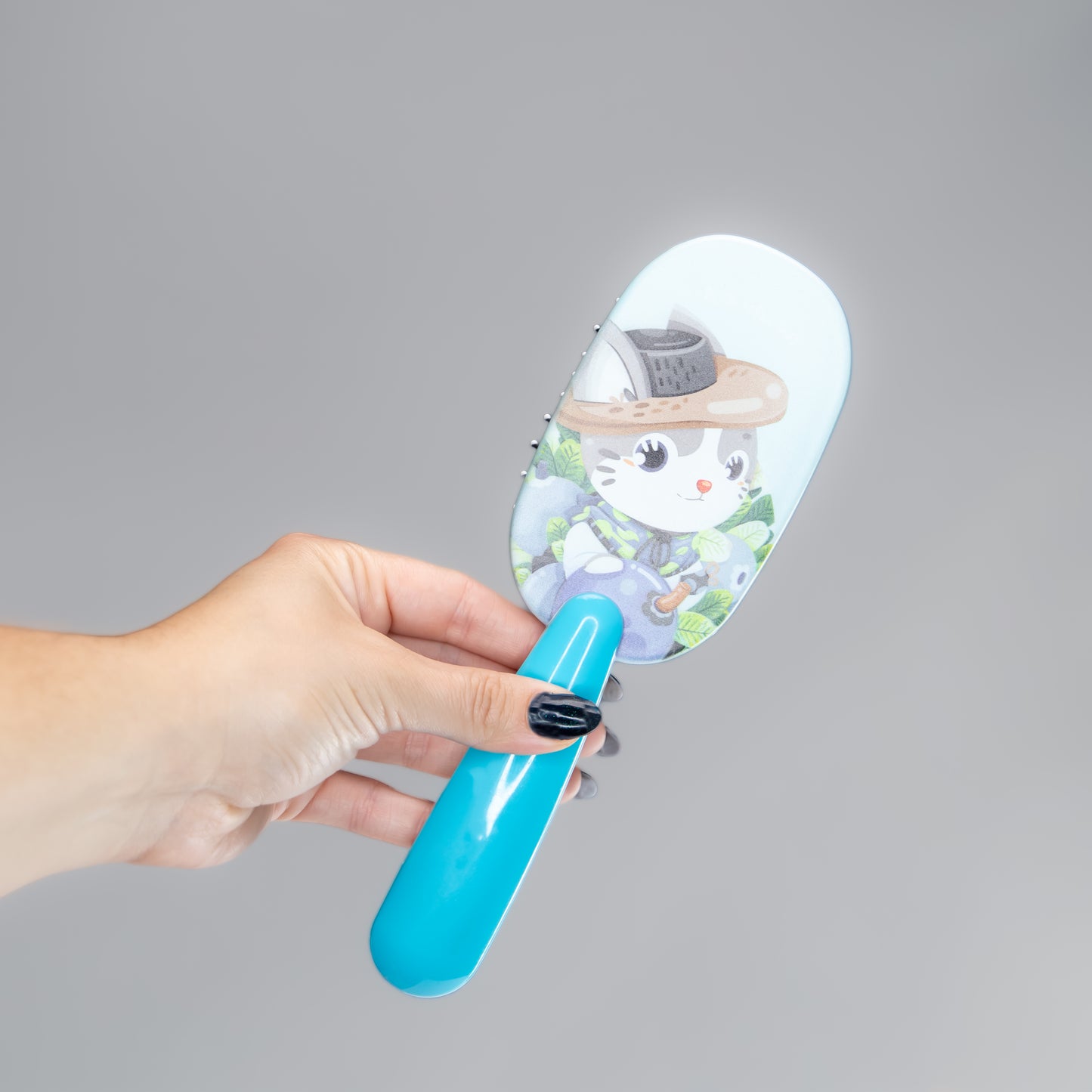 Perie de păr ovală Purr-fect - Albastru