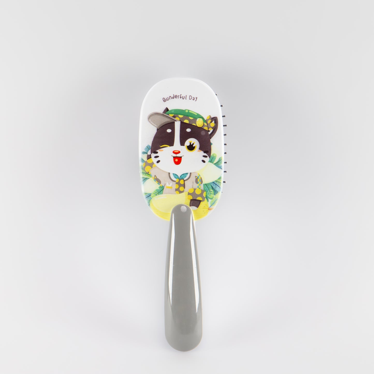 Perie de păr ovală Purr-fect - Gri