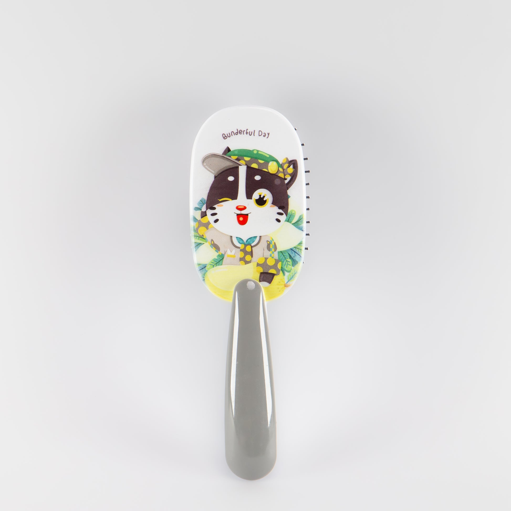 Perie de păr ovală Purr-fect - Gri