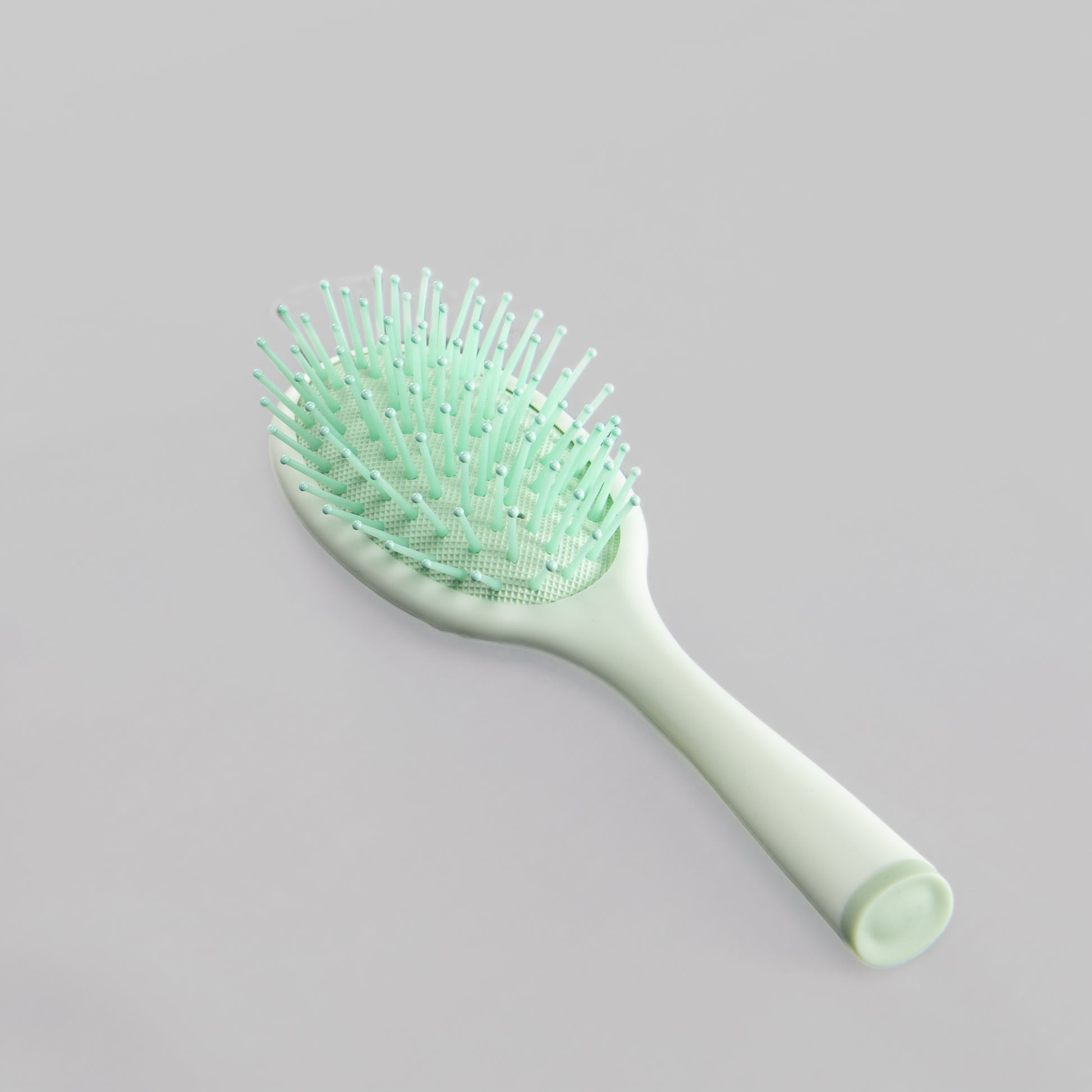 Perie de păr ovală Soft Touch - Verde