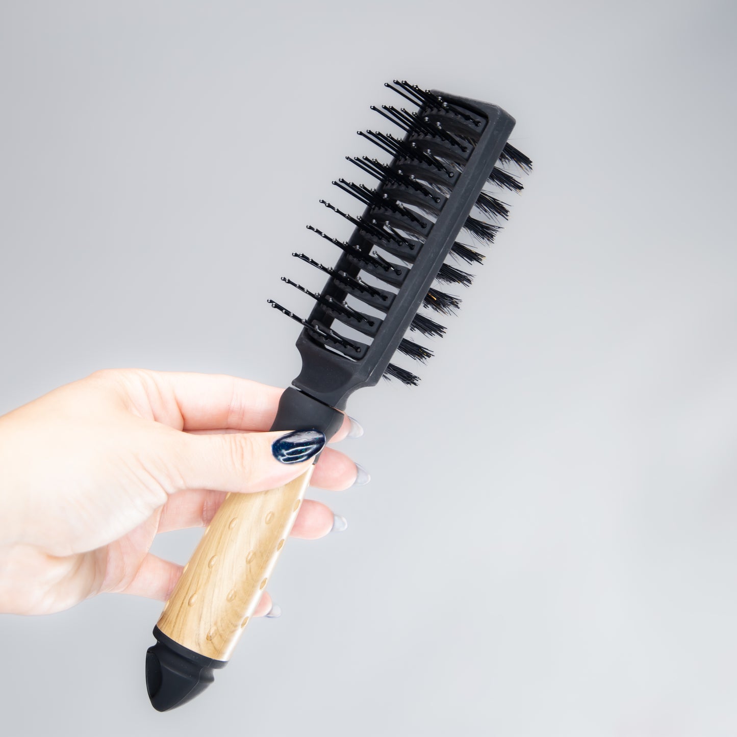 Perie dublă cu textură mată - Maro