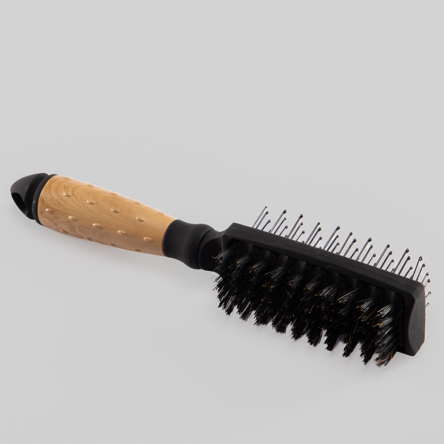 Perie dublă cu textură mată - Maro