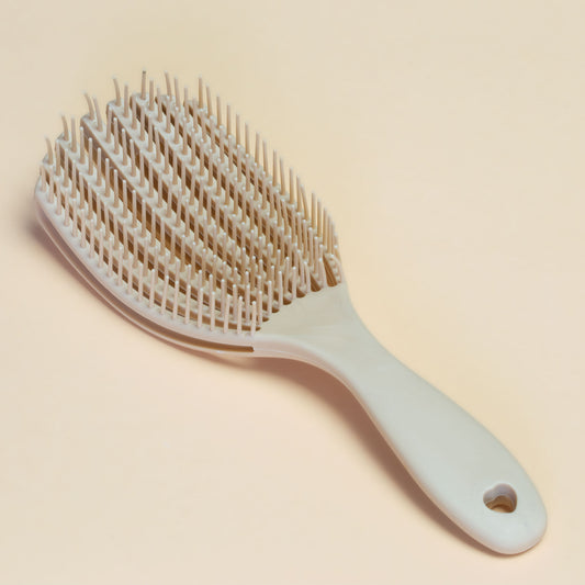 Perie flexibilă pentru descurcarea părului, comodă pentru scalp - Crem
